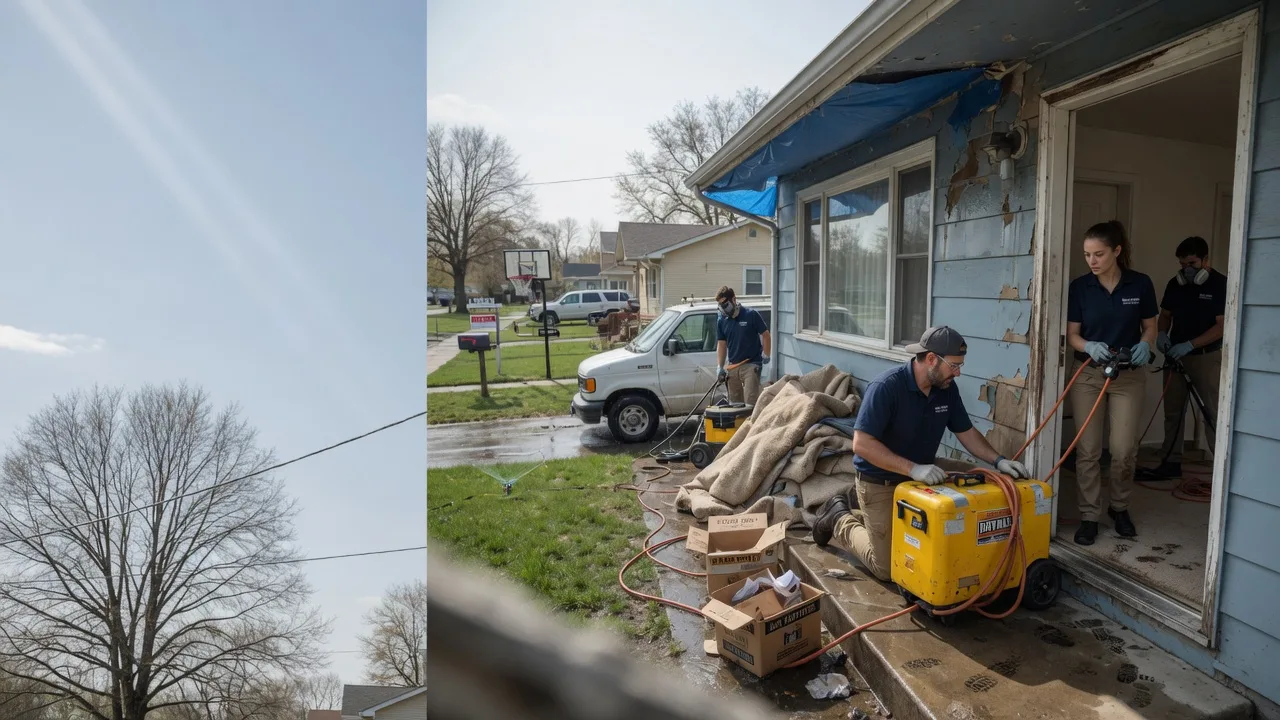 Basement Flood Cleanup in Darlington, WI near me
